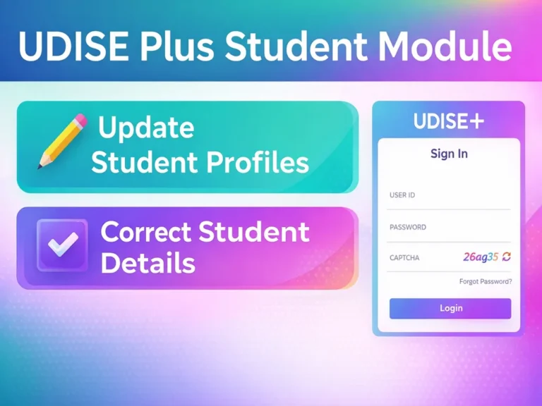 udise plus student module
